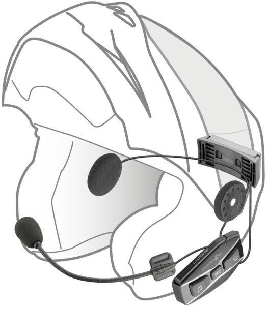 INTERPHONE U-COM 16 motociklo interkomas, komplektas dviem šalmais