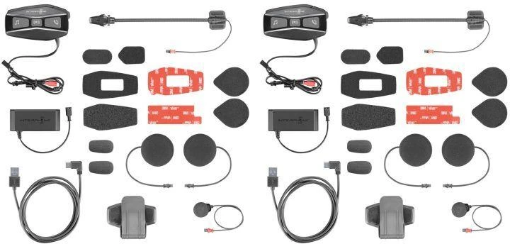 INTERPHONE U-COM 16 motociklo interkomas, komplektas dviem šalmais