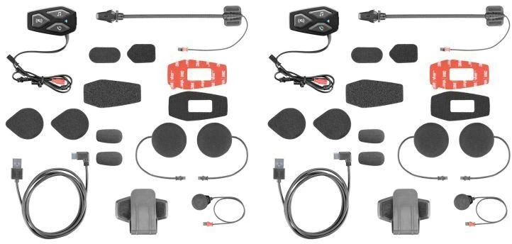 INTERPHONE U-COM 3 motociklo domofonas, komplektas 2 šalmams