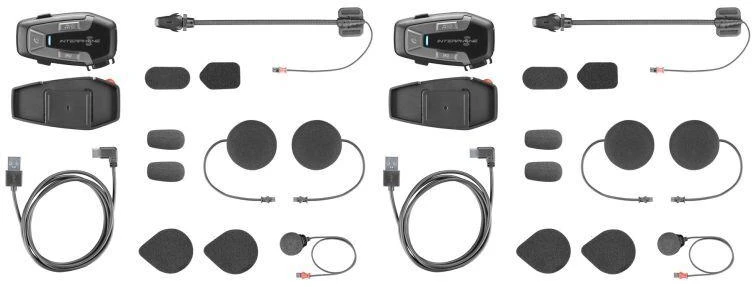 INTERPHONE U-COM 6R motociklinis domofonas, komplektas dviem šalmais