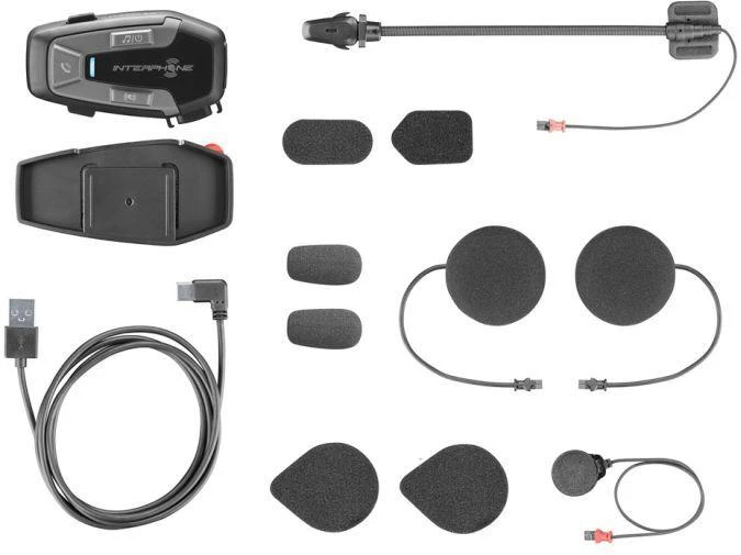 INTERPHONE U-COM 6R motociklo domofonas, komplektas 1 šalmui