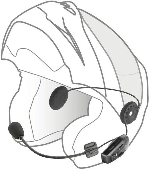 INTERPHONE U-COM 7R motociklinis domofonas, komplektas 2 šalmais