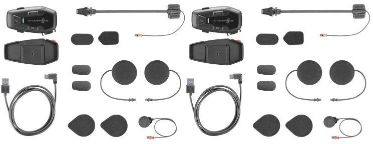 INTERPHONE U-COM 7R motociklinis domofonas, komplektas 2 šalmais