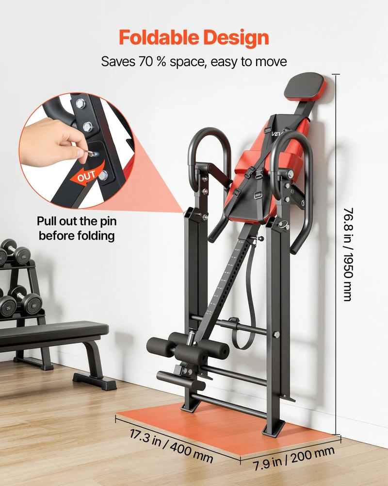 Inversinis stalas VEVOR QD002A, 136 kg apkrova