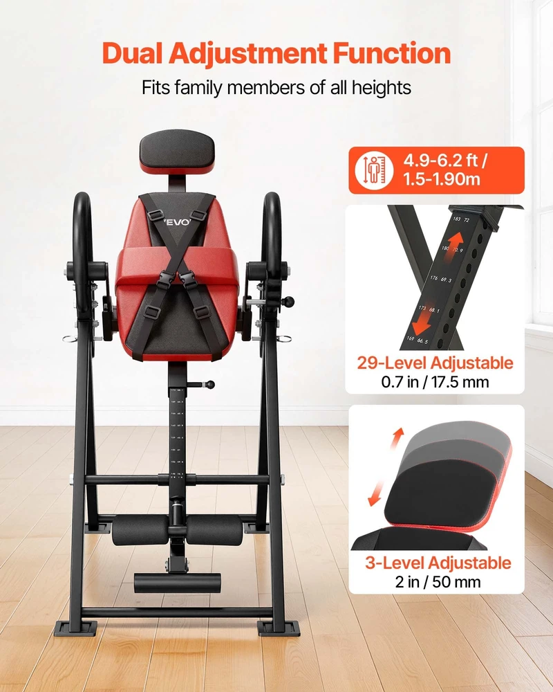 VEVOR Atvirkštinis stalas, 136 kg talpa, dvigubi fiksavimo volai