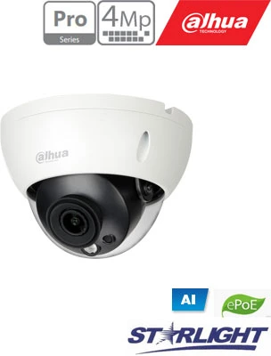 ANTIVANDALINĖ IP KAMERA IPC-HDBW5442R-ASE-0280B-S3 WizMind - 4 Mpx 2.8 mm DAHUA