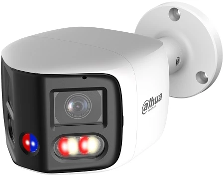 Dahua Technology IP kam. AI 6+6MP cilindr. 180 laipsnių STARLIGHT, IR+LED pašviet. iki 30m, 12MP(5000x2500)20fps, 2.8