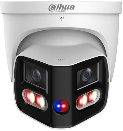 Dahua Technology IP kam. AI 8MP kupol. 180 laipsnių STARLIGHT, IR+LED pašviet. iki 25/20m, 8MP(4096x1860)20fps, 2.8mm