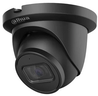 Dahua Technology Co IP kamera 5M 2K kupol. STARLIGHT su LXIR iki 50m, 5MP(2592x1944) 20fps,2.8mm,102, H.265+, ePoE,juoda