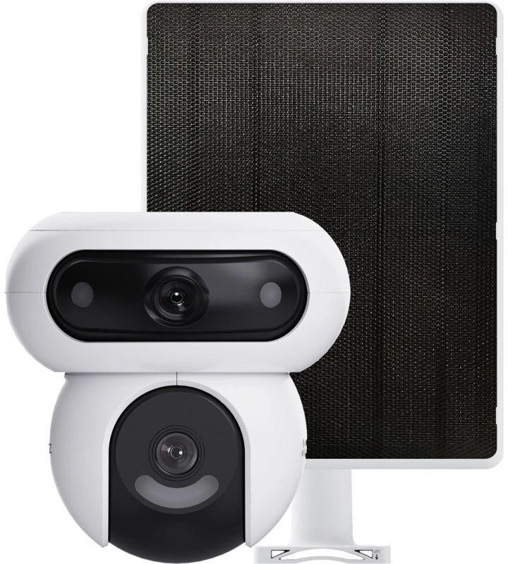 IP kamera EZVIZ HB90 su 8 W saulės baterija, dviguba 4 MP+4 MP raiška, „Wi-Fi“ ir AOV funkcija