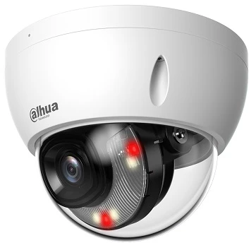 „Dahua Technology Co“ IP kamera. 8MP 1/2,7 colio CMOS, 2,8 mm. 110° F1.6, 20–25 kadrų per sekundę, IR+LED 30 m., WDR, IVS, IP67, mikrofonas
