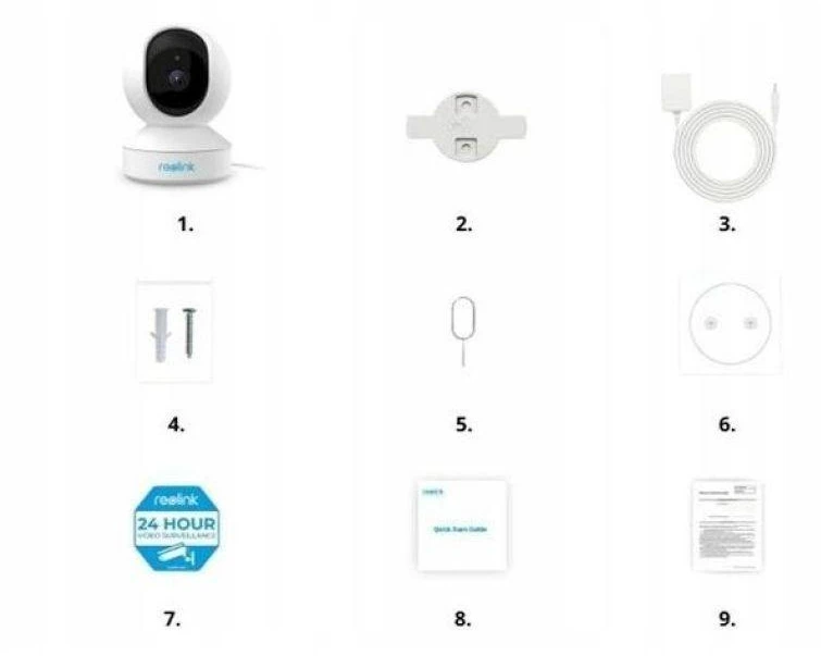 Vidinė apsaugos kamera Reolink E Series E340, baltos spalvos