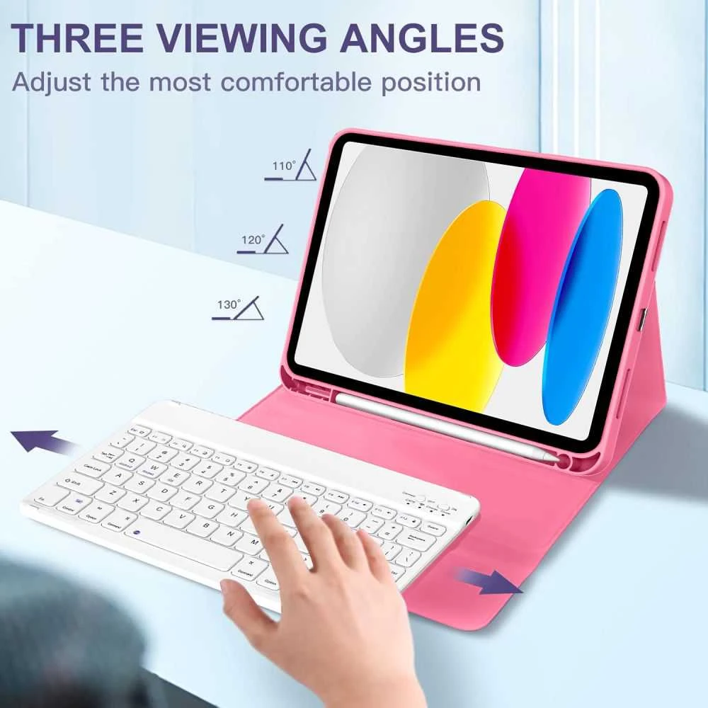 Tech-Protect SC Pen Case for iPad 10.9” 10 / 2022 / 11” 11 / 2025 - Rožinė