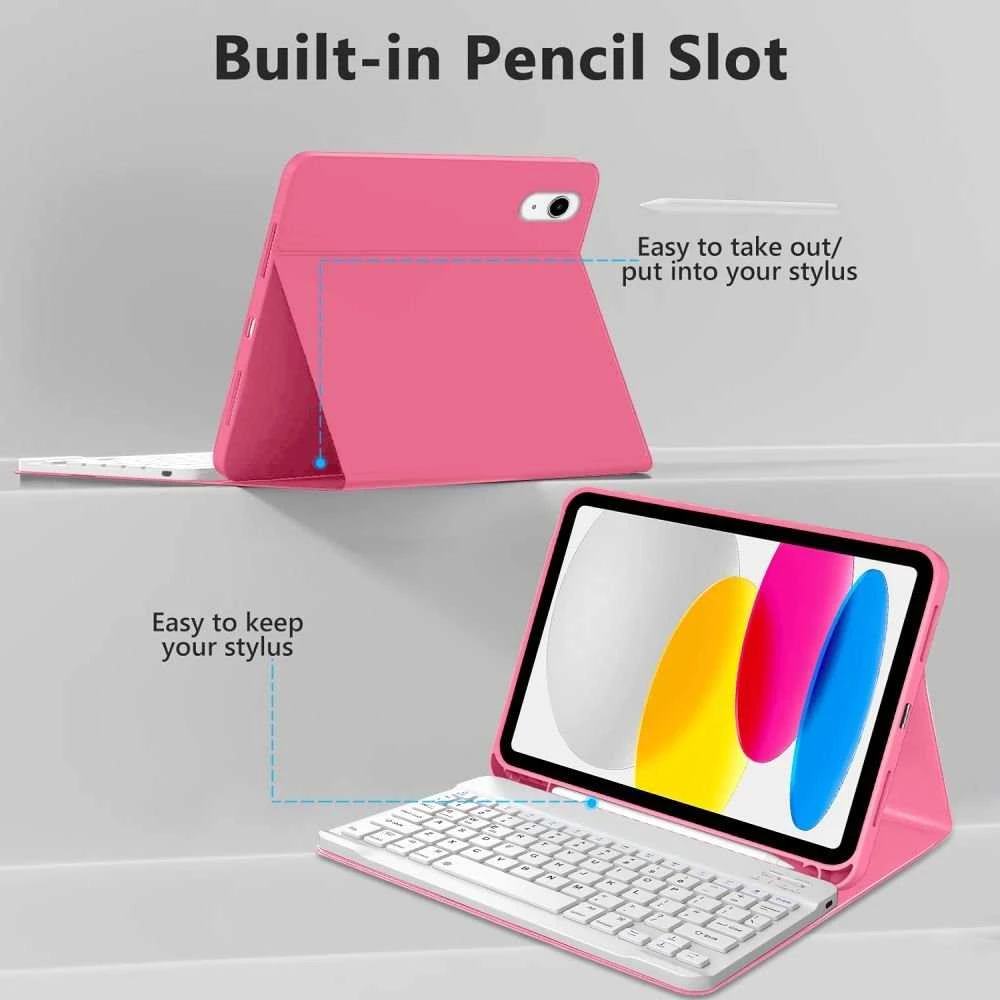 Tech-Protect SC Pen Case for iPad 10.9” 10 / 2022 / 11” 11 / 2025 - Rožinė