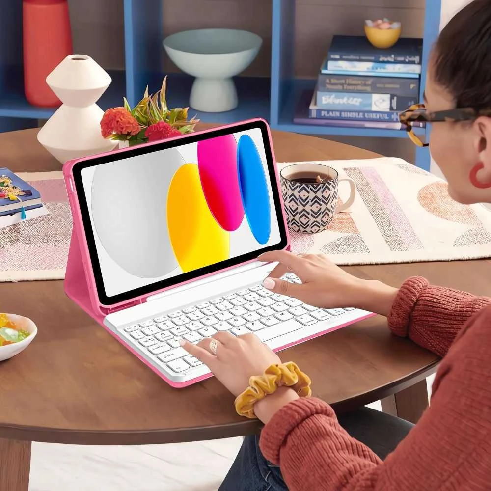 Tech-Protect SC Pen Case for iPad 10.9” 10 / 2022 / 11” 11 / 2025 - Rožinė