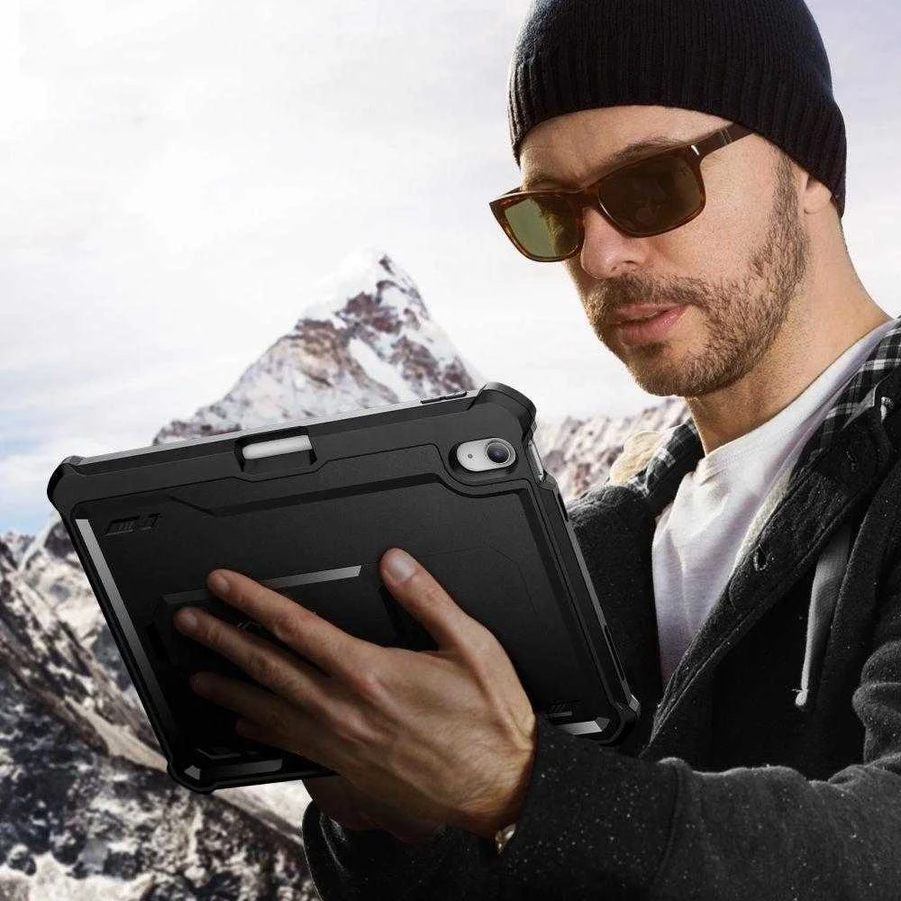 Tech-Protect Kevlar Pro Apple iPad 10.9” 10 / 2022 / 11” 11 / 2025 – dėklas planšetiniam kompiuteriui juodos spalvos