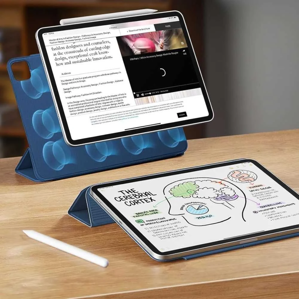 ESR „Rebound“ magnetinis dėklas, skirtas „iPad Pro 11“ 5 / 6 / 2024-2025 - tamsiai mėlynas Mėlyna
