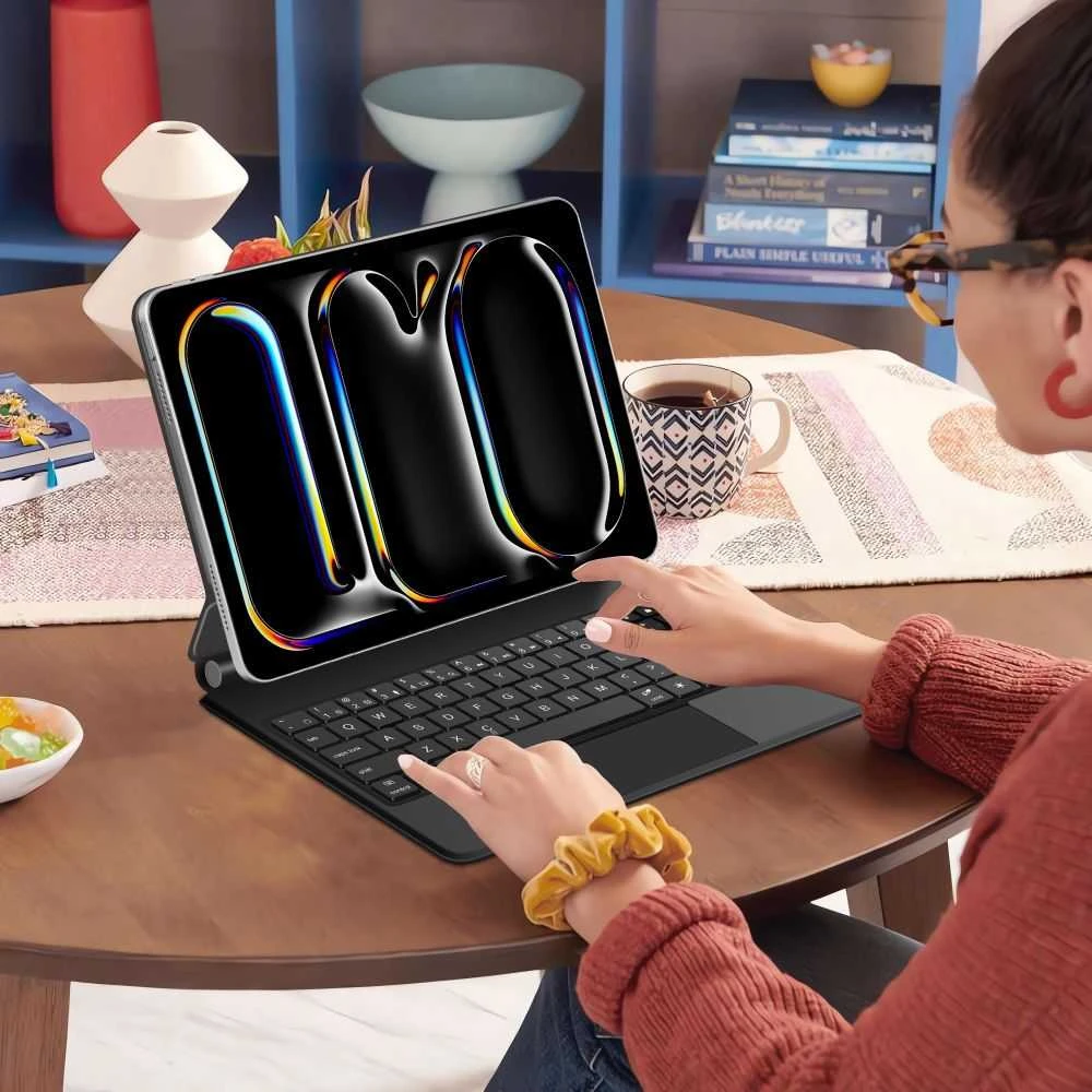 „Tech-Protect SmartCase Magnetic“, skirtas „iPad Pro 11“ 5/6 2024–2025 m. – Juodas