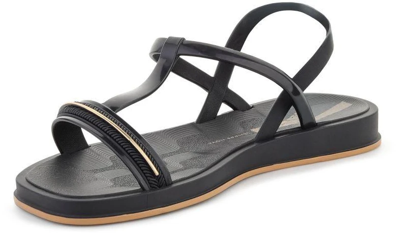 IPANEMA GLOW SAND AD moteriškos basutės, juoda/juoda/auksinė, 27402-BR730