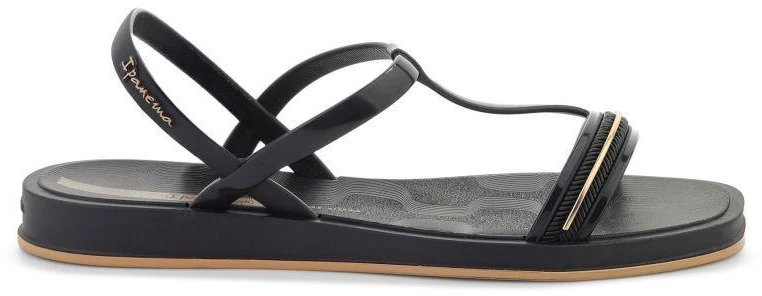 IPANEMA GLOW SAND AD moteriškos basutės, juoda/juoda/auksinė, 27402-BR730