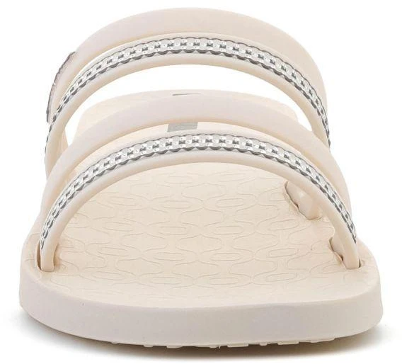 IPANEMA MESH SLIDE II moteriškos basutės, smėlio/sidabro spalvos, 83751-BP395