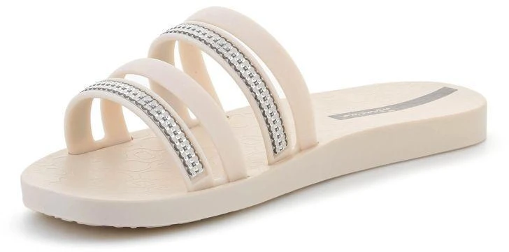IPANEMA MESH SLIDE II moteriškos basutės, smėlio/sidabro spalvos, 83751-BP395