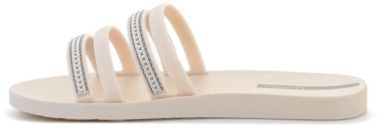 IPANEMA MESH SLIDE II moteriškos basutės, smėlio/sidabro spalvos, 83751-BP395