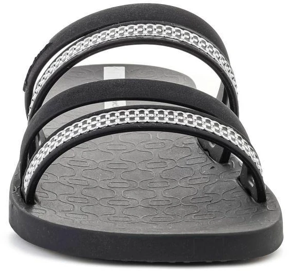 IPANEMA MESH SLIDE II moteriškos šlepetės juoda/sidabrinė 83751-BP394