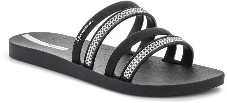 IPANEMA MESH SLIDE II moteriškos šlepetės juoda/sidabrinė 83751-BP394