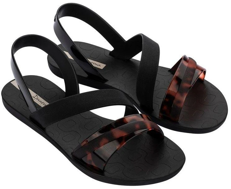Ipanema moteriškos basutės Vibrant Sandal Fem madingos, patogios, juodos rudos