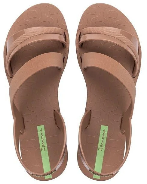 Ipanema moteriškos basutės Vibrant Sandal Fem, madingos, patogios, rudos gumos