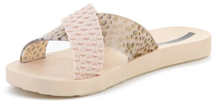 IPANEMA SENSE SLIDE moteriškos basutės smėlio spalvos/smėlio spalvos/juodos 27214-BP206