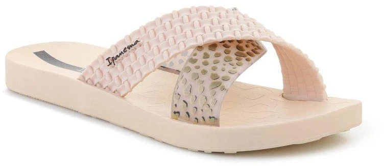 IPANEMA SENSE SLIDE moteriškos basutės smėlio spalvos/smėlio spalvos/juodos 27214-BP206