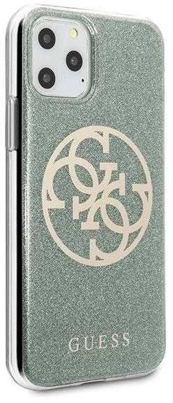 Dėklas GUESS HARD CASE CIRCLE GLITTER GUHCN65PCUGLKA IPHONE 11 PRO MAX KHAKI