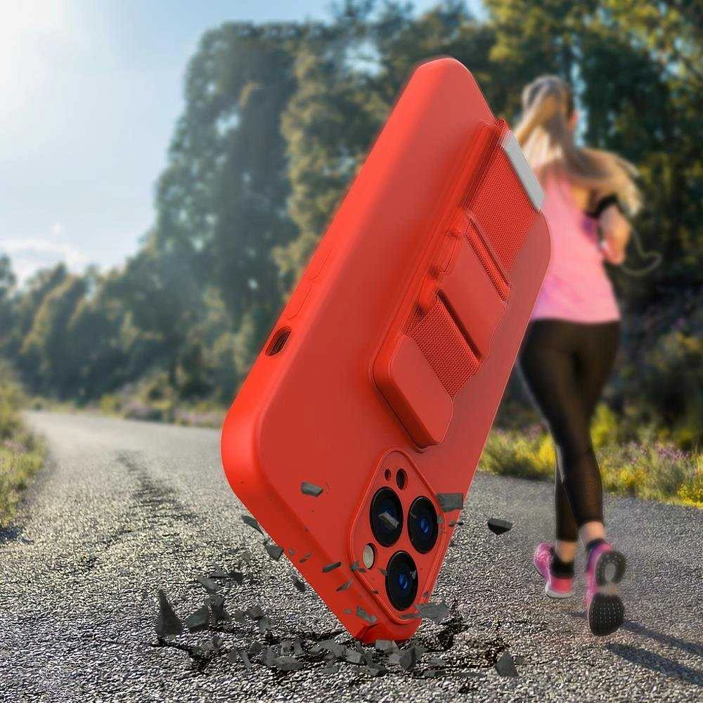Hurtel Rope dėklas su dirželiu skirtas iPhone 11 Pro Max, tamsiai žalias