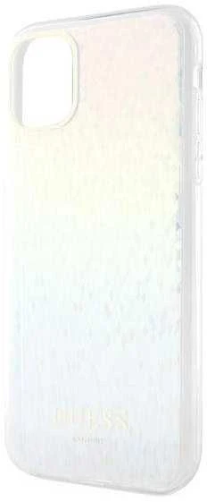 Guess GUHCN61HDECMI Apple iPhone 11 / Xr 6.1″ kietas dėklas IML Faceted Mirror Disco Iridescent