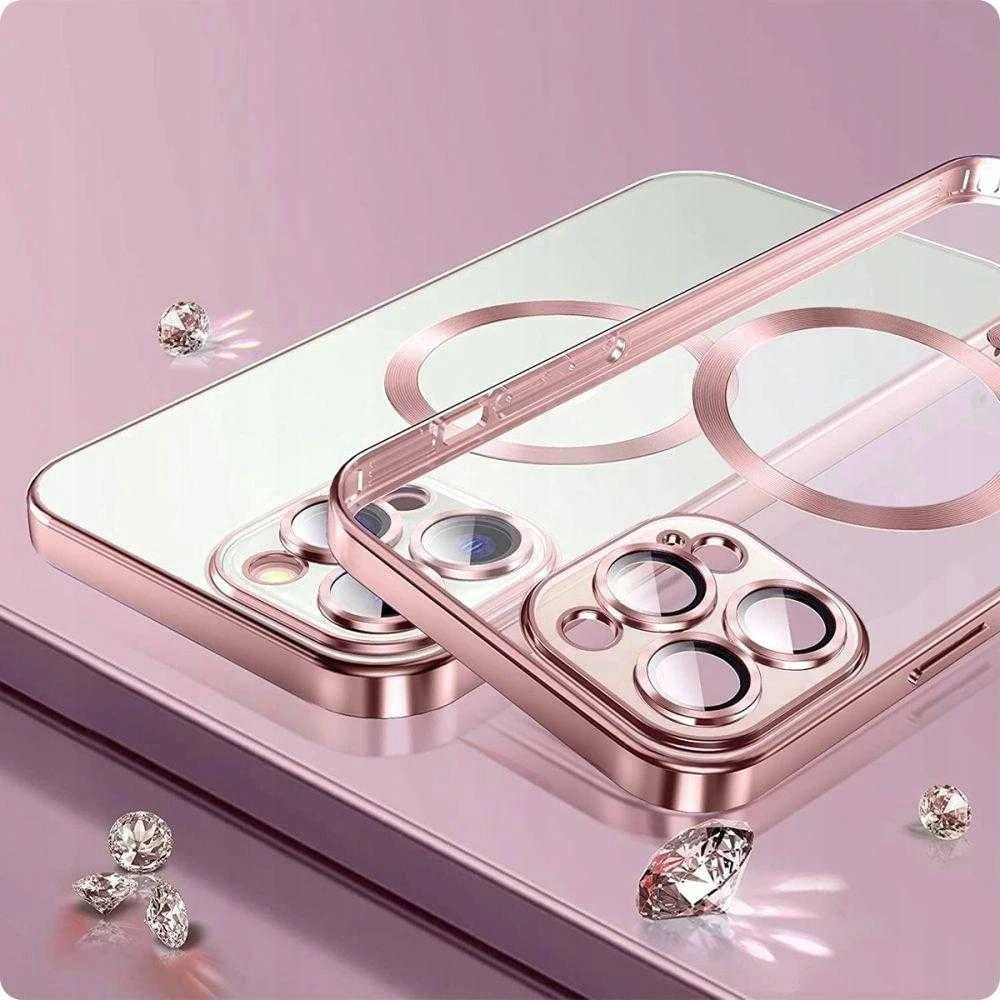 Tech-Protect MagShine Line MagSafe Apple iPhone 12 – dėklas telefonui juodos spalvos