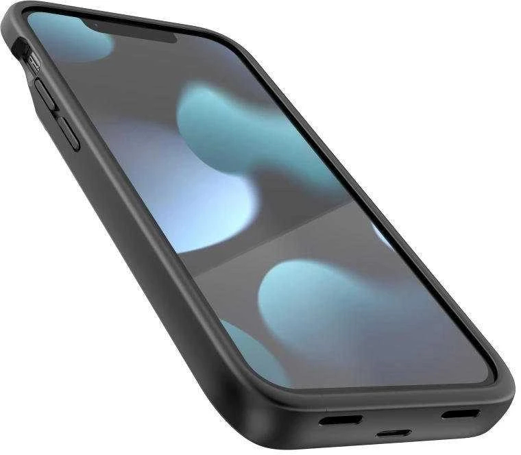 Tech-Protect PowerCase Apple iPhone 12 mini / 13 mini su 4700mAh power bank – dėklas telefonui juodos spalvos