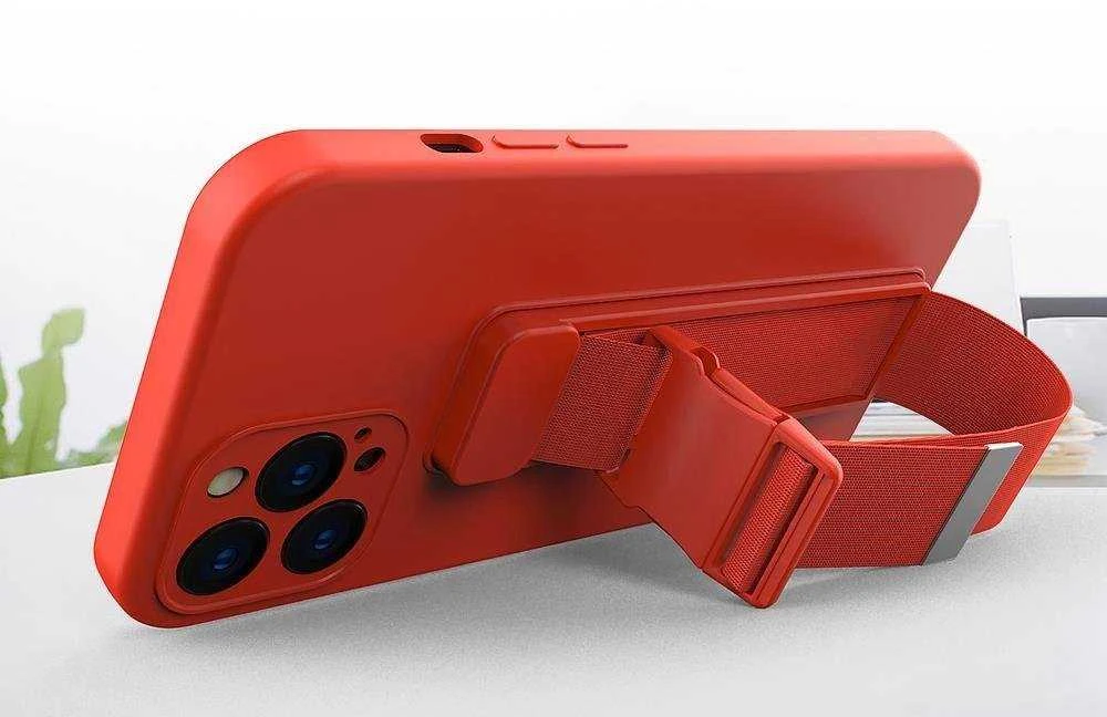 Hurtel Rope dėklas su dirželiu skirtas iPhone 12 mini, geltonas