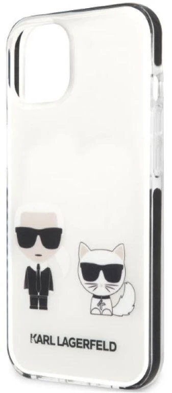 Karl Lagerfeld KLHCP13STPEKCW Apple iPhone 13 mini 5,4″ kietas dėklas baltos spalvos Karl&Choupette