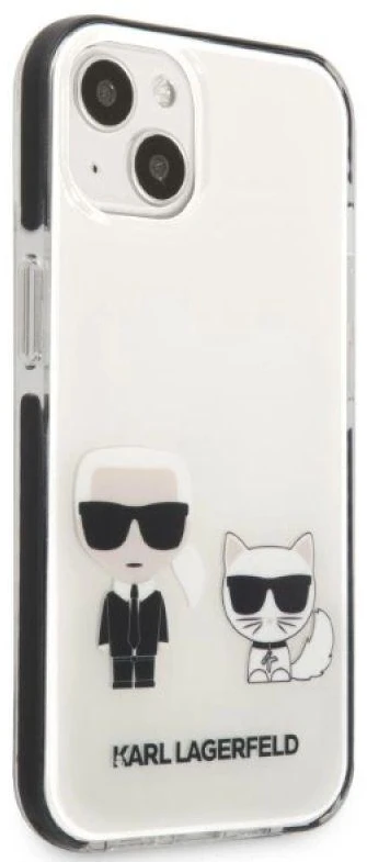 Karl Lagerfeld KLHCP13STPEKCW Apple iPhone 13 mini 5,4″ kietas dėklas baltos spalvos Karl&Choupette