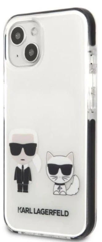 Karl Lagerfeld KLHCP13STPEKCW Apple iPhone 13 mini 5,4″ kietas dėklas baltos spalvos Karl&Choupette