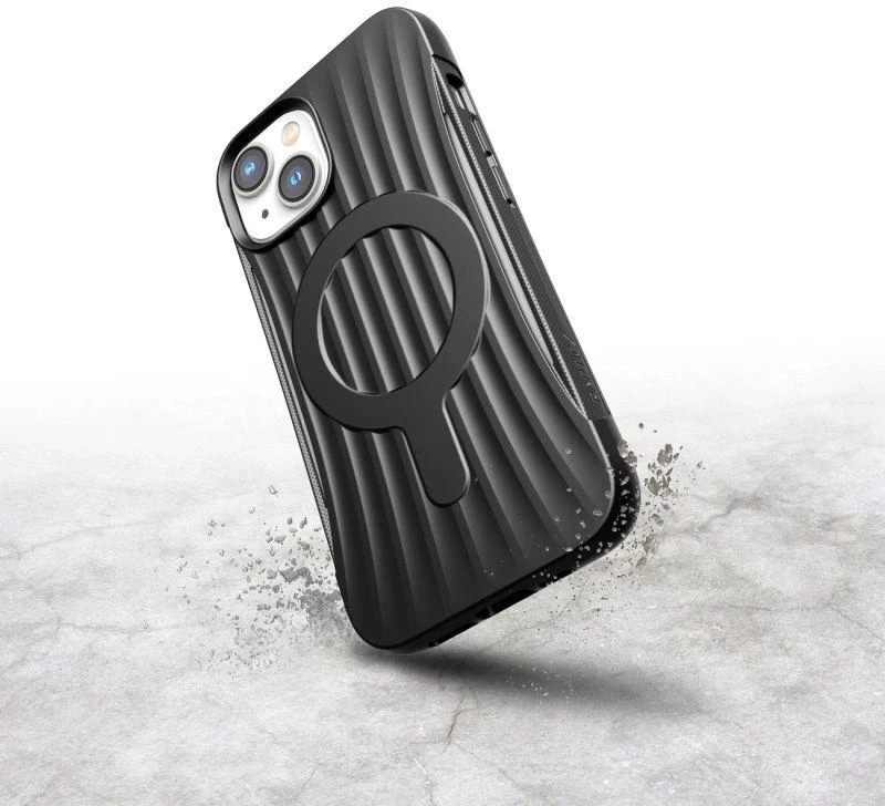 Raptic X-Doria Clutch Apple iPhone 14 su MagSafe dėklas telefonui juodos spalvos