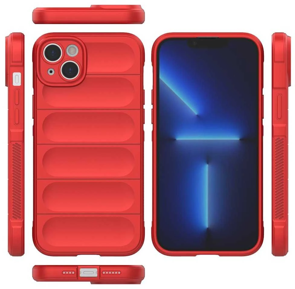 Hurtel Magic Shield dėklas skirtas iPhone 14 Plus, raudonas