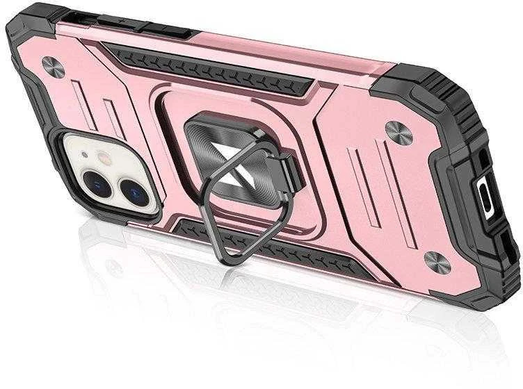 Dėklas Wozinsky Ring Armor Apple iPhone 14 Plus šarvuotas magnetinis laikiklis auksinis žiedas