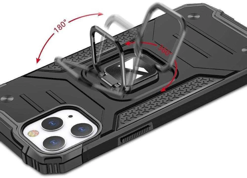 Dėklas Wozinsky Ring Armor Apple iPhone 14 Pro Max šarvuotas magnetinis laikiklis auksinis žiedas