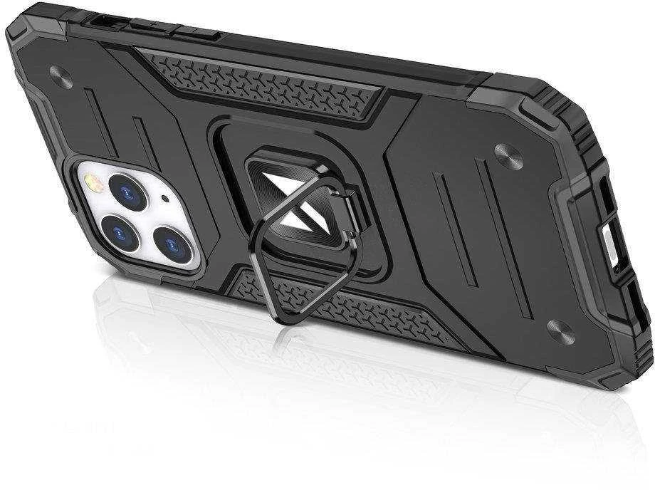 Dėklas Wozinsky Ring Armor Apple iPhone 14 Pro Max šarvuotas magnetinis laikiklis auksinis žiedas