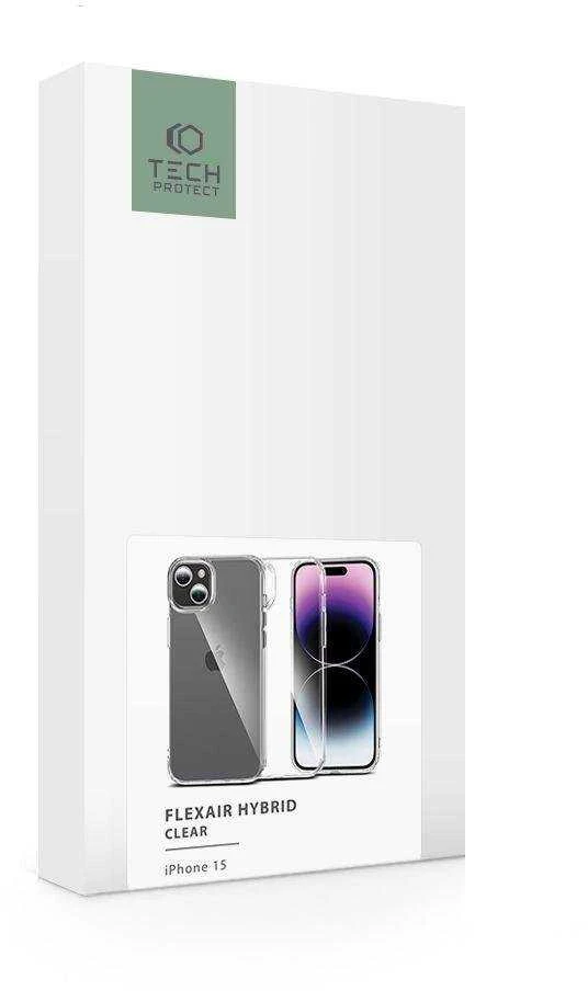 Tech-Protect FlexAir Hybrid Apple iPhone 15 – dėklas telefonui skaidrus
