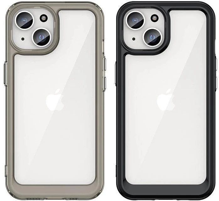 Hurtel Apple iPhone 15 Plus Outer Space reinforced flexible frame – dėklas telefonui raudonos spalvos