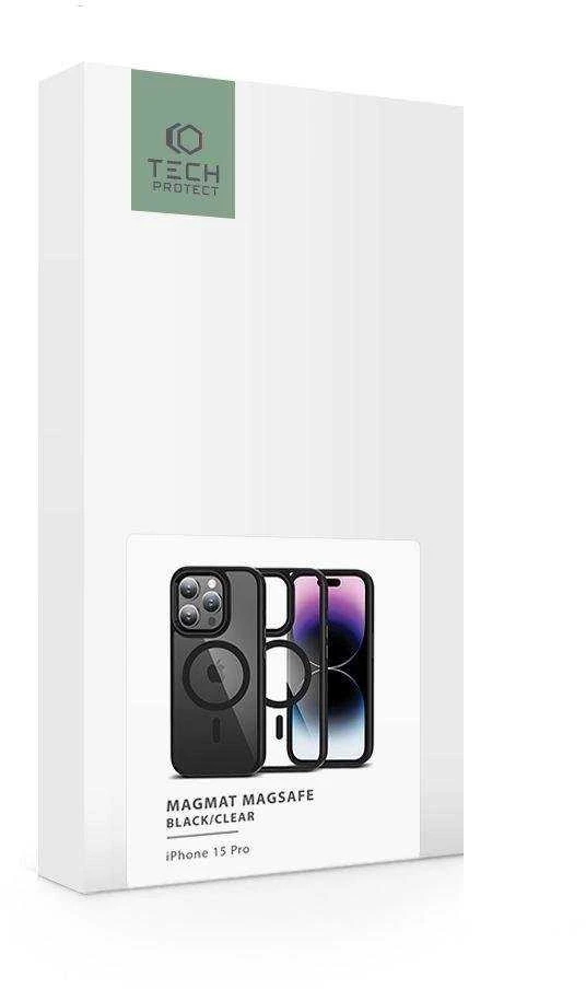 Tech-Protect MagMat MagSafe Apple iPhone 15 Pro – dėklas telefonui juodos spalvos